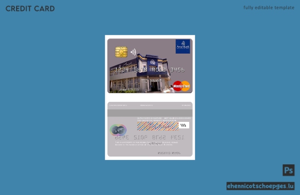 Somalia Amal Bank Mastercard Beispielvorschau